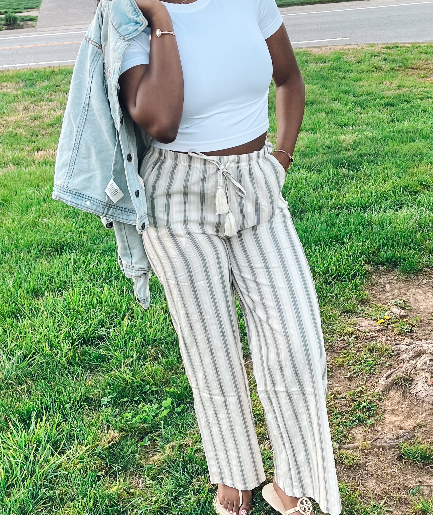 Linen Stripes Pants