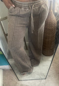 Mocha Acid Wash Sweatpants
