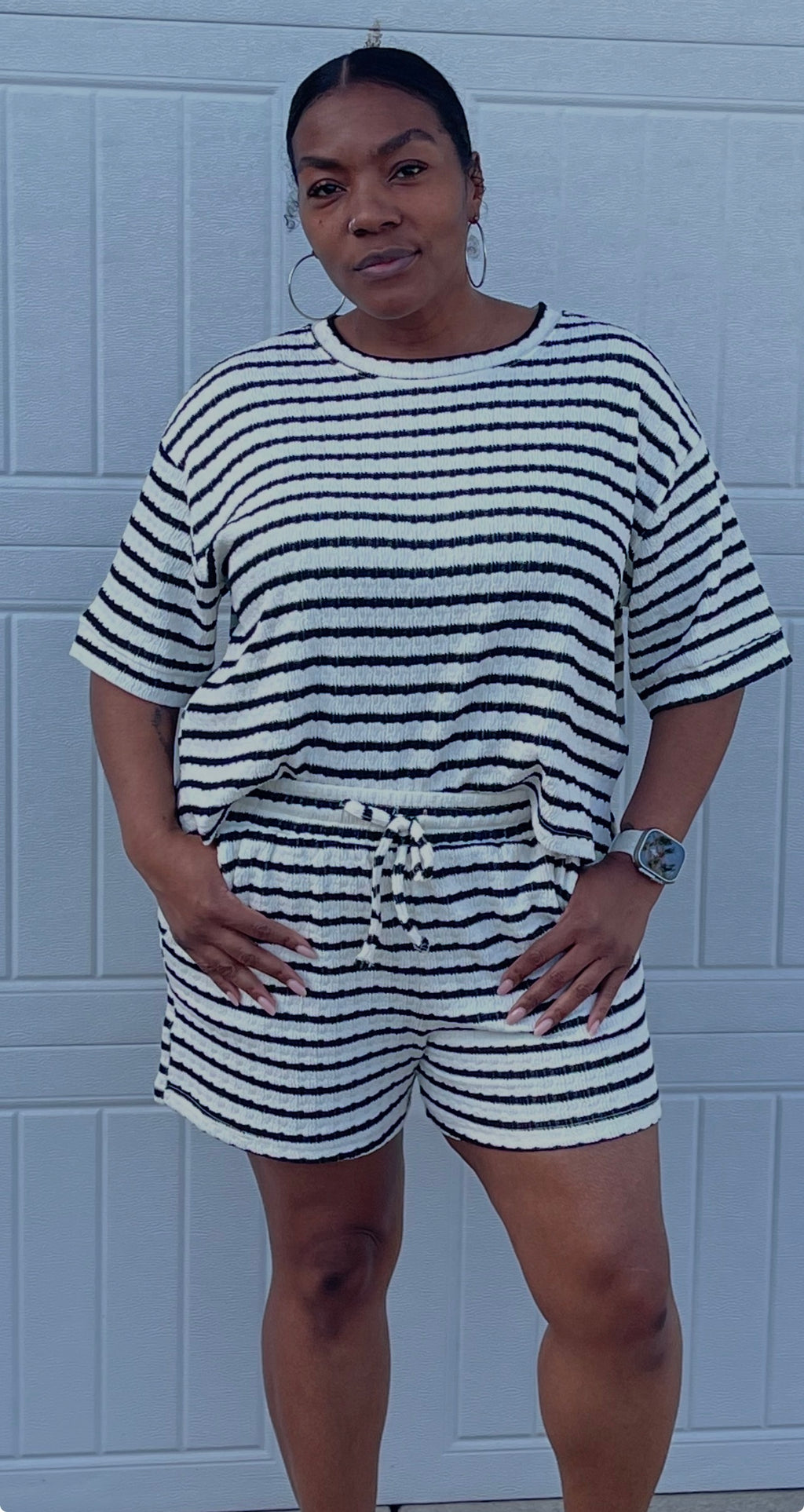 Black/White Short Set