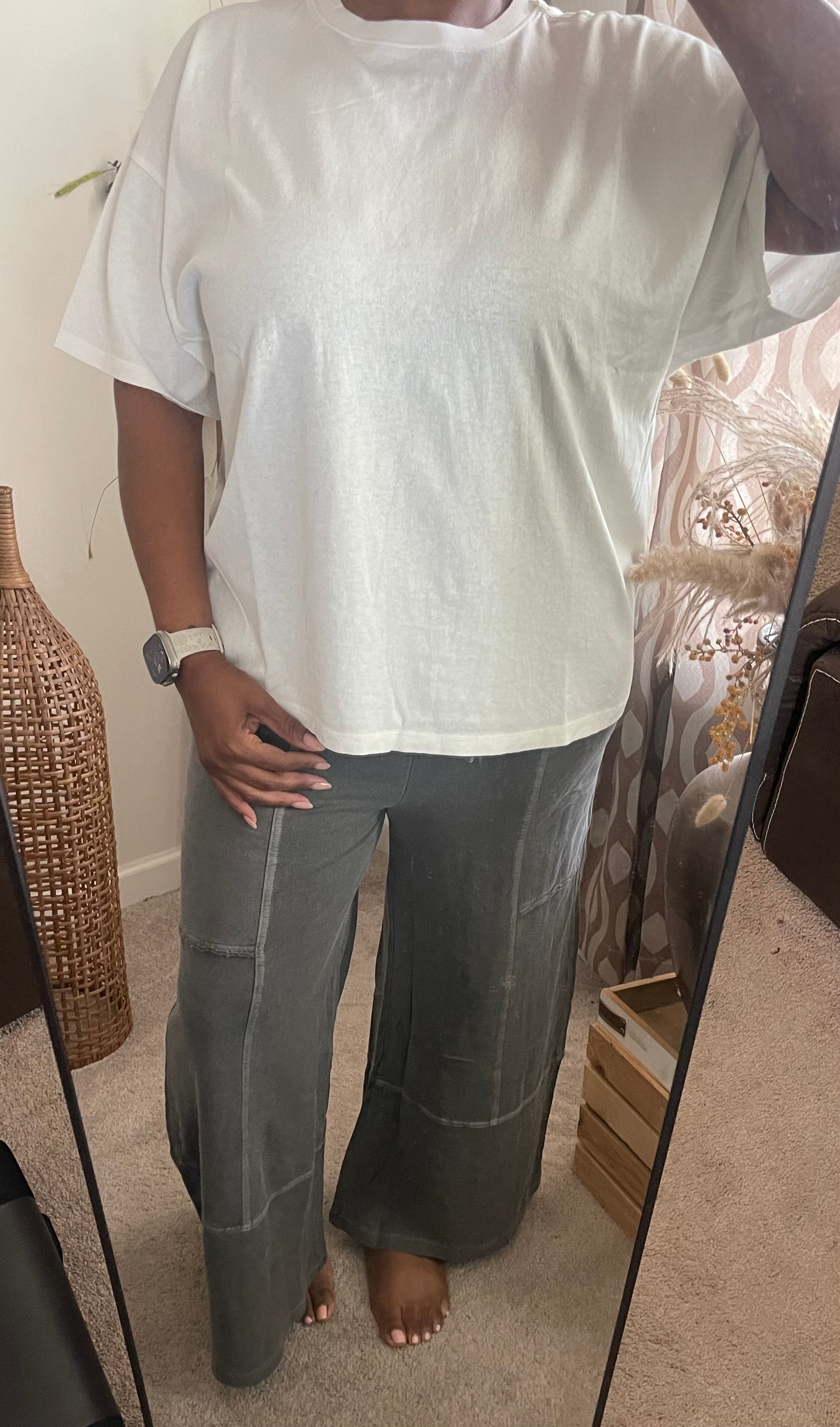 White Oversized Tee