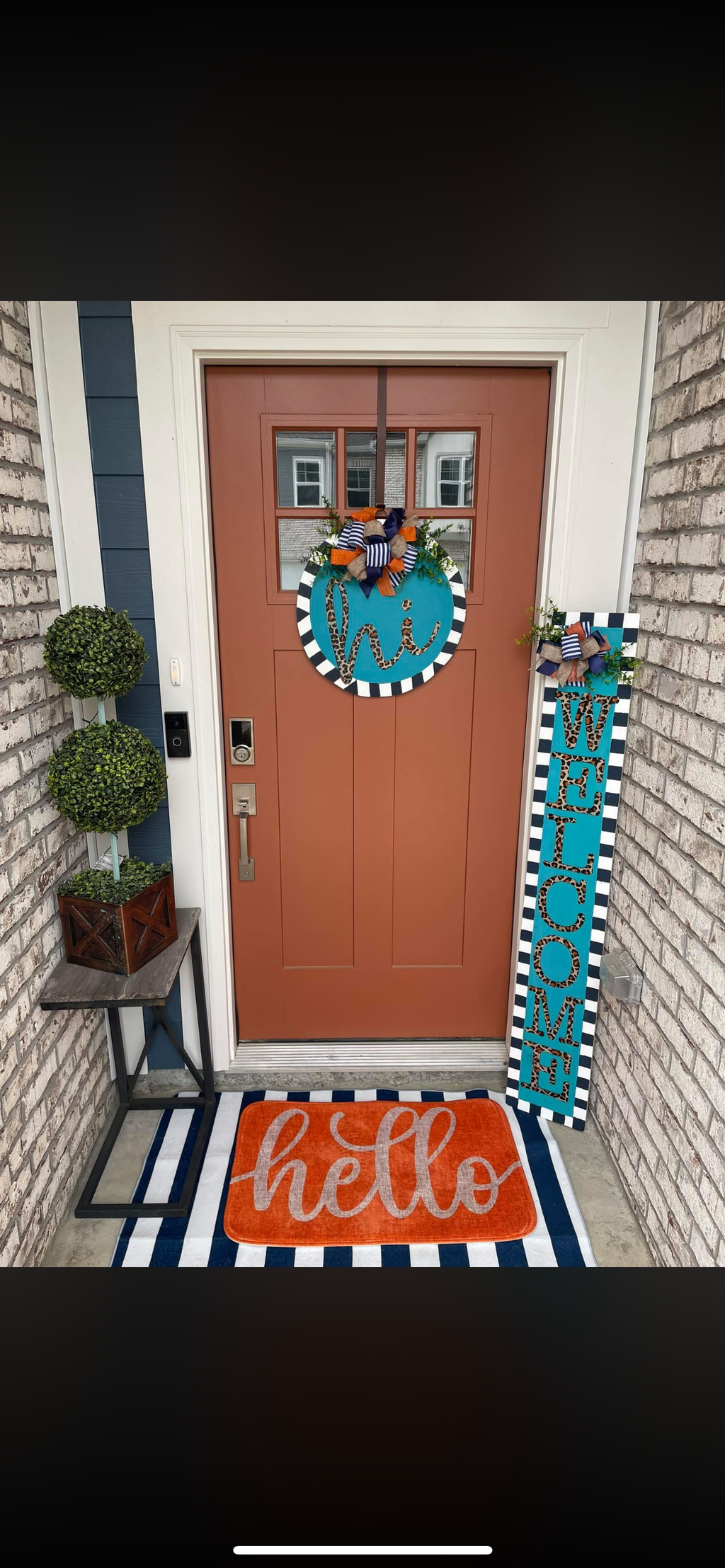 Porch Leaner and Door Hanger Set - Customizable