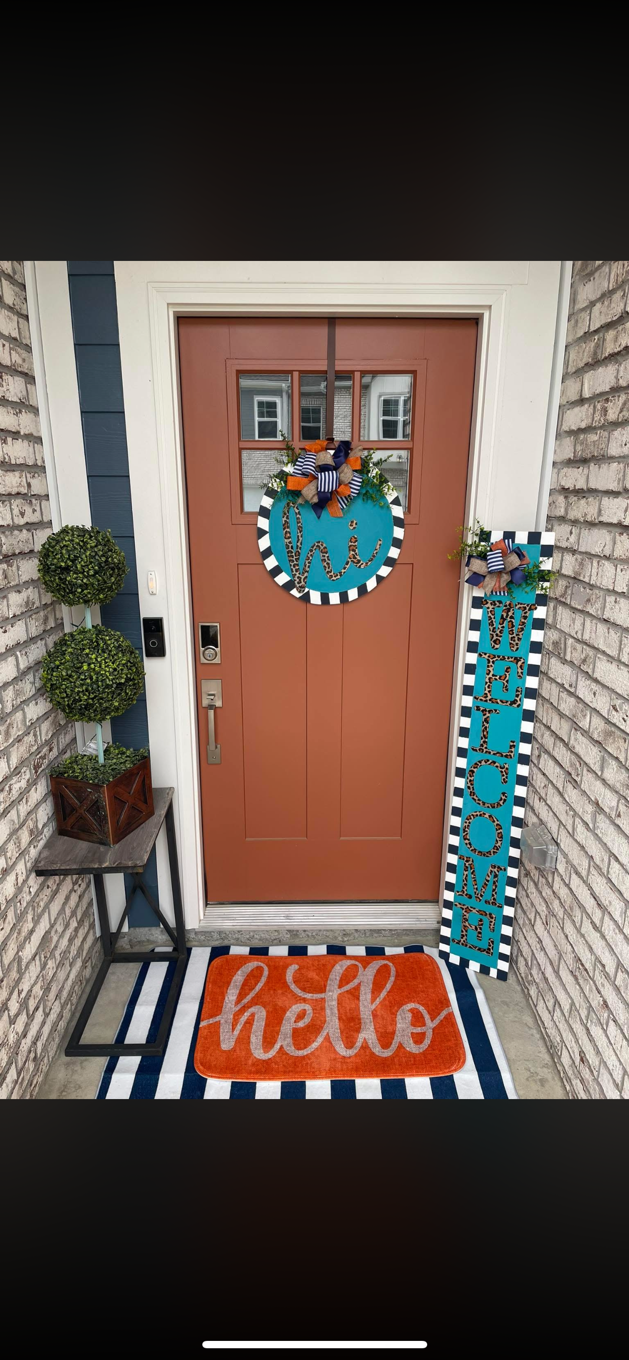Porch Leaner and Door Hanger Set - Customizable