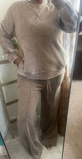 Mocha Acid Wash Crewneck