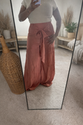 Rust Orange Flowy Pants