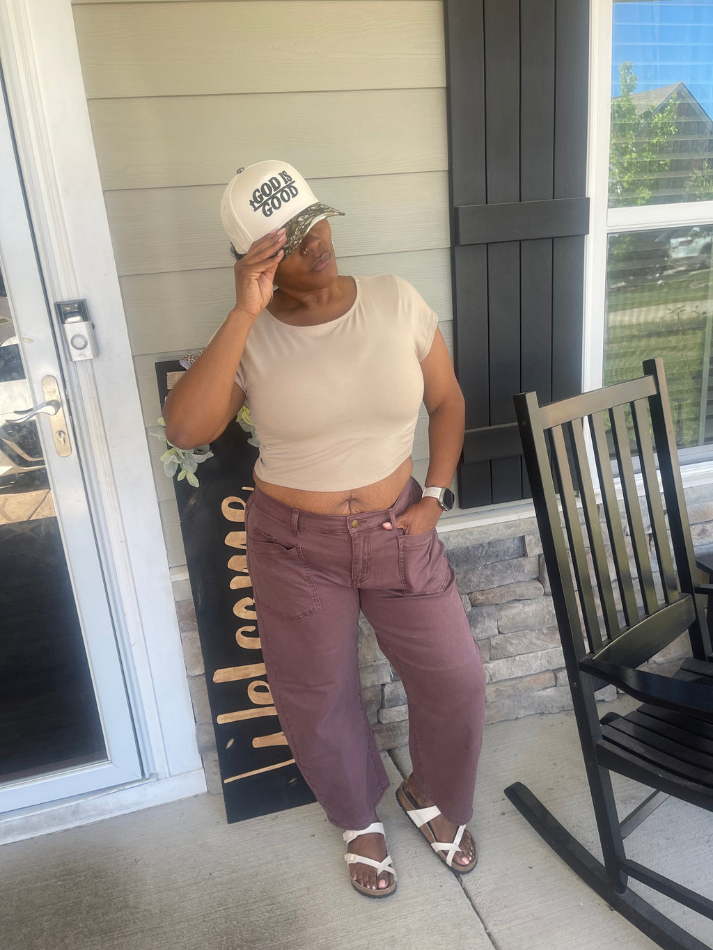 Brown Barrel Jeans