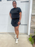 Black Skort Set