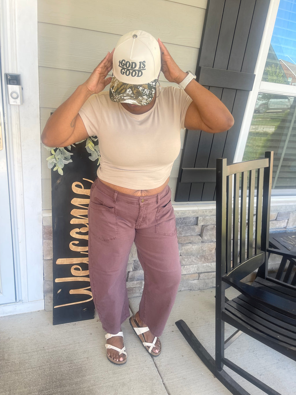 Brown Barrel Jeans