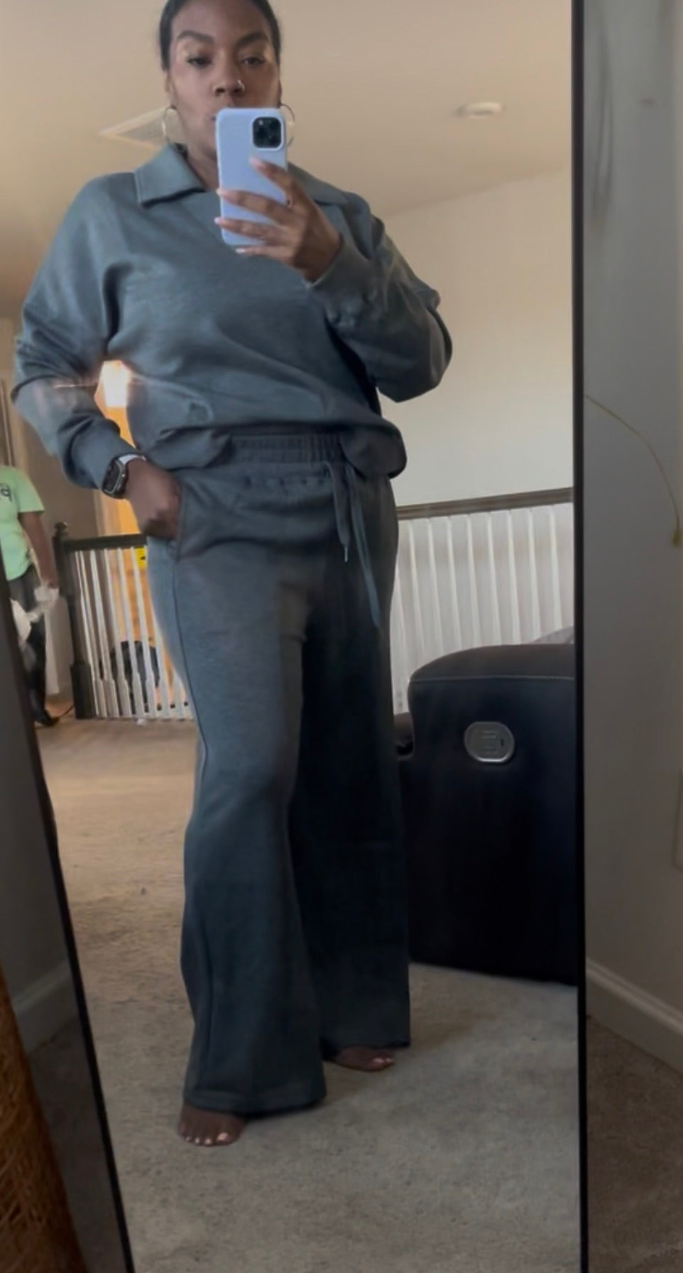 Grey Long Sleeve Set