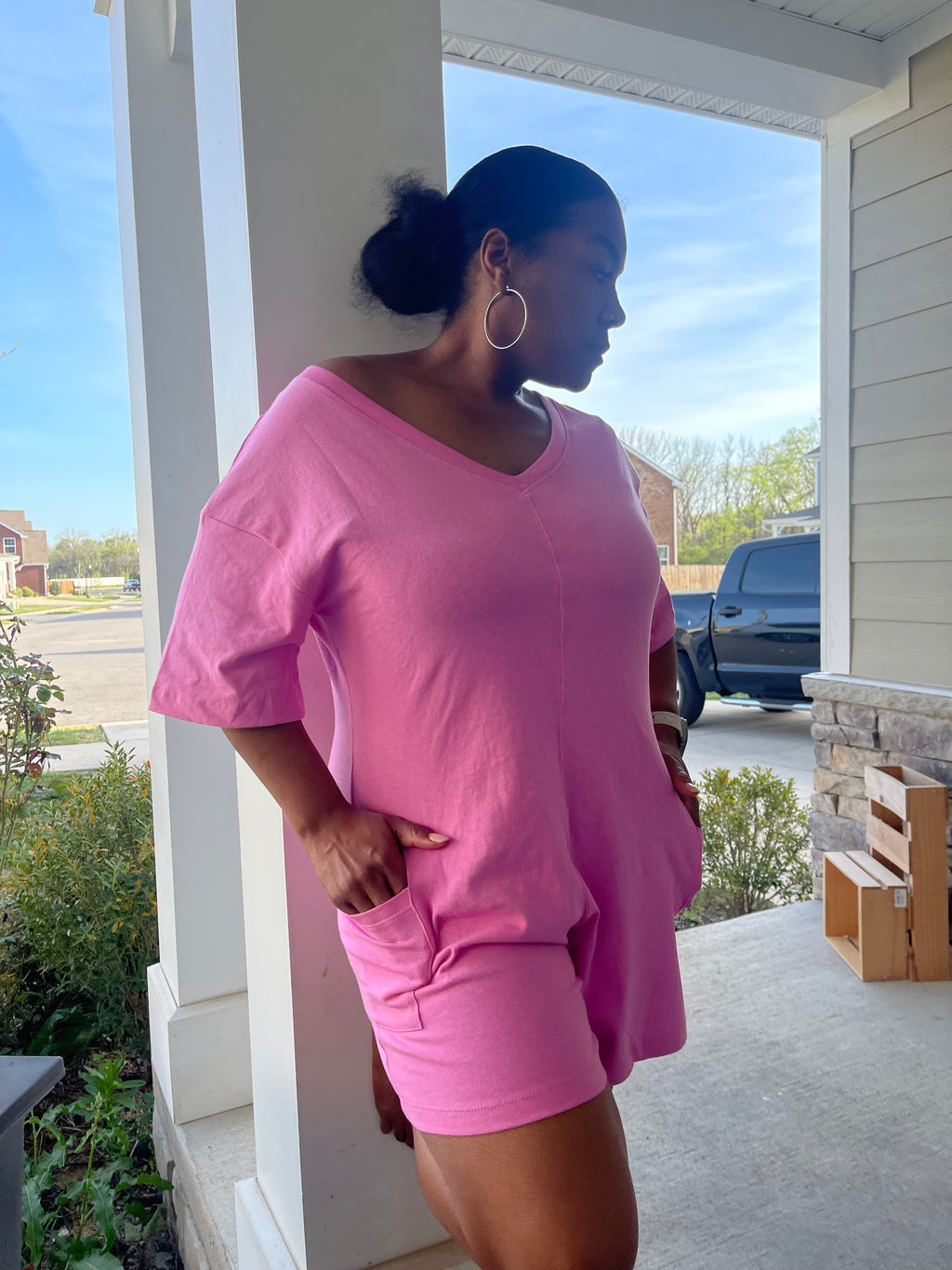 Pink Candy Romper