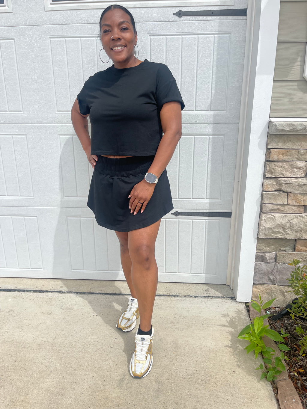 Black Skort Set