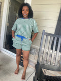 Green Stripe Set