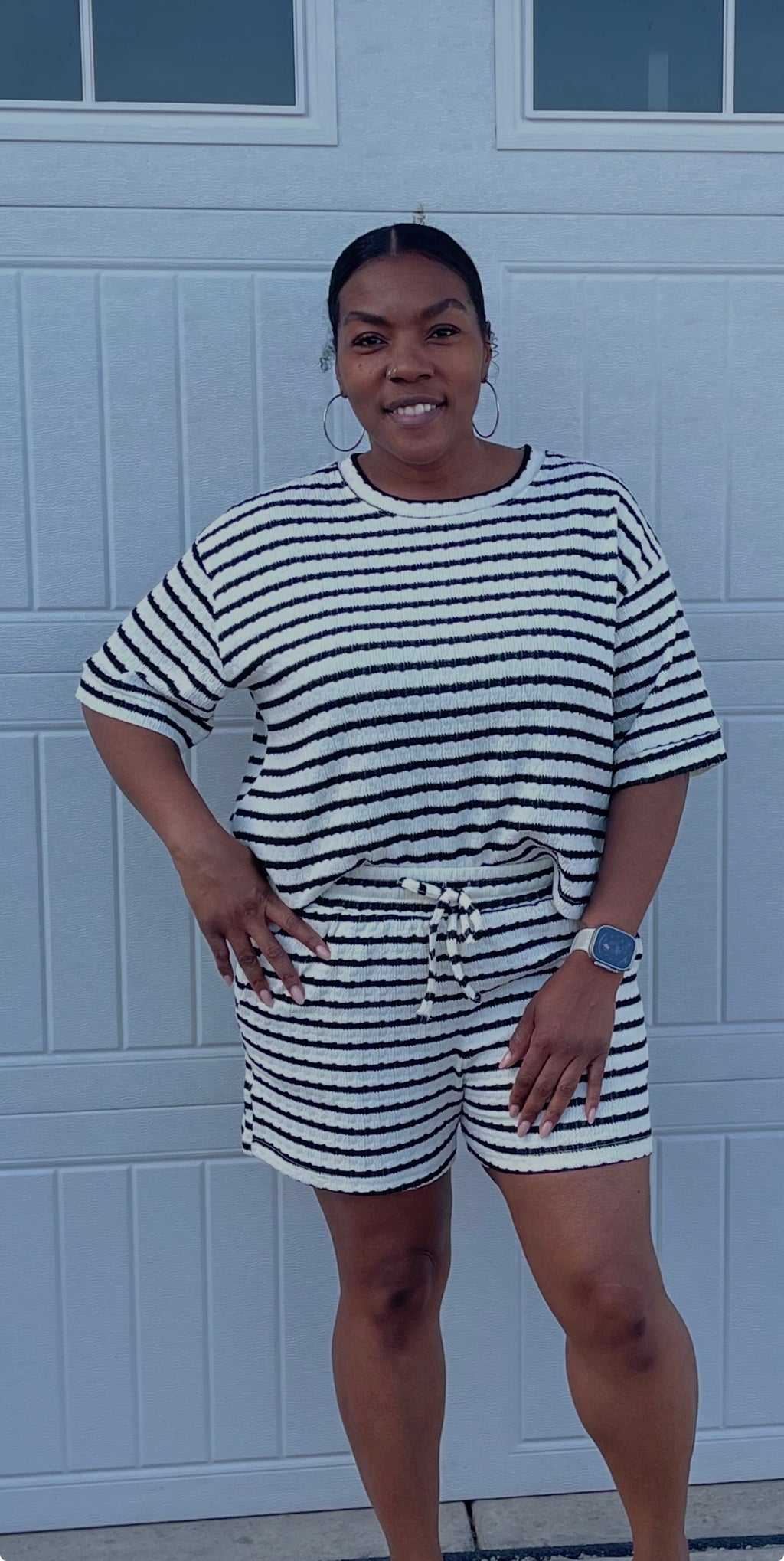 Black/White Short Set