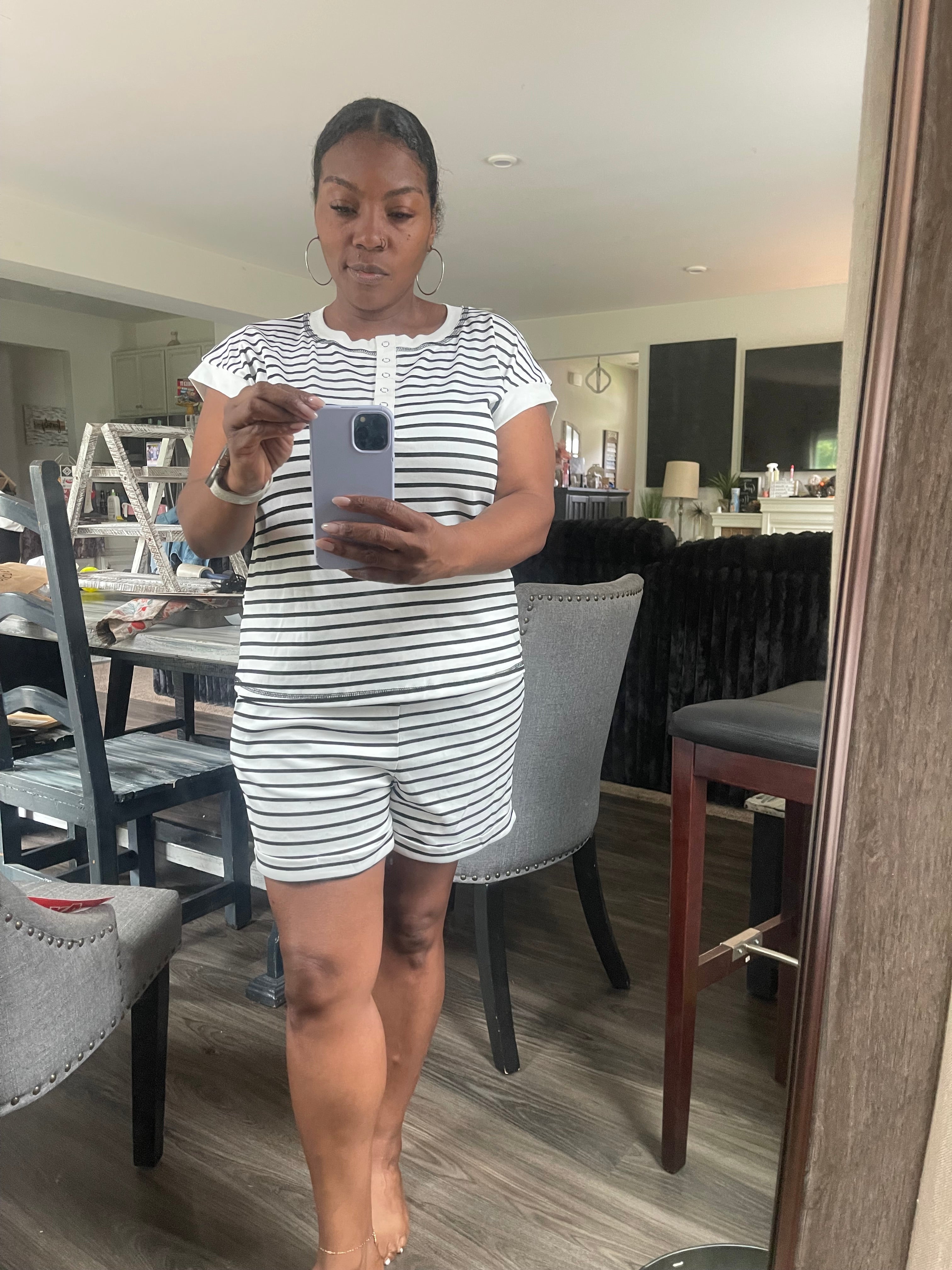 Black and White Short Set