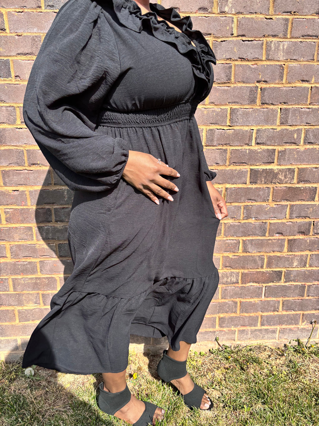 Black Ruffle Dress