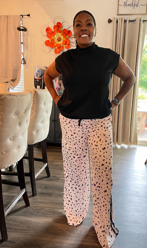 Black and White Spec Pants