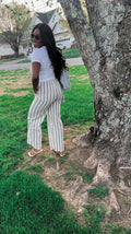 Linen Stripes Pants