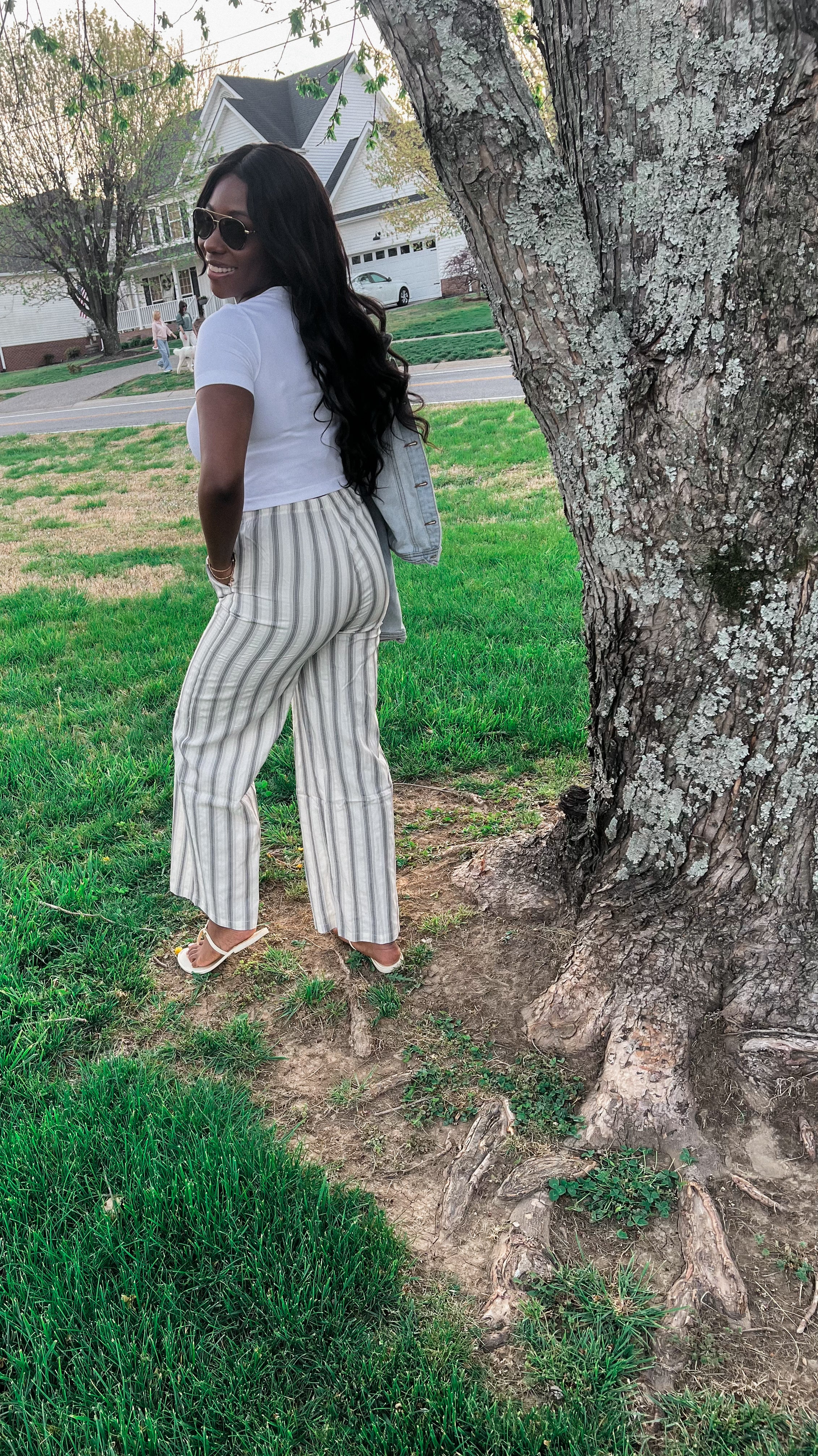 Linen Stripes Pants