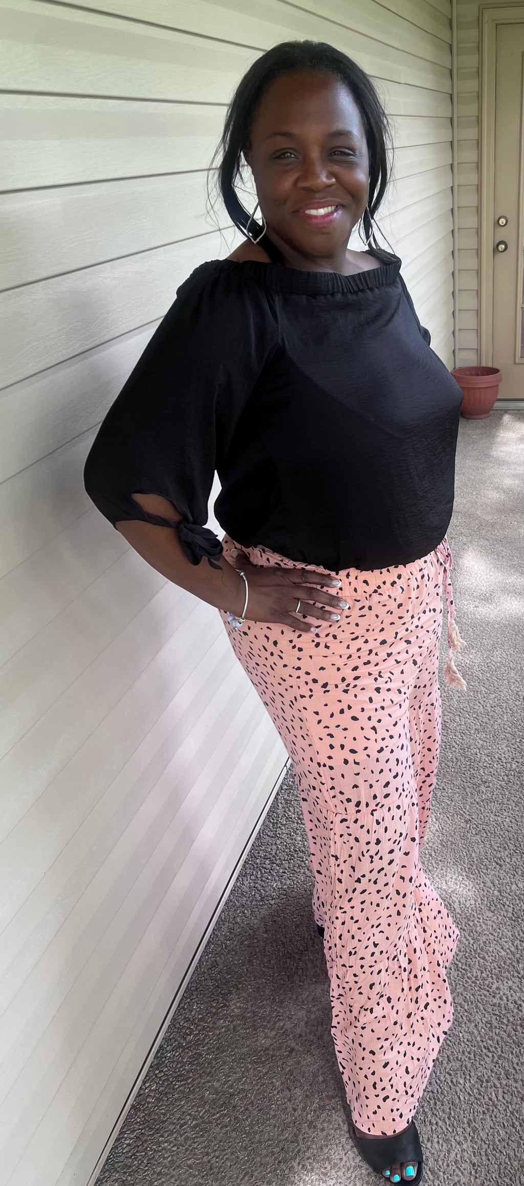 Coral Flowy Pants