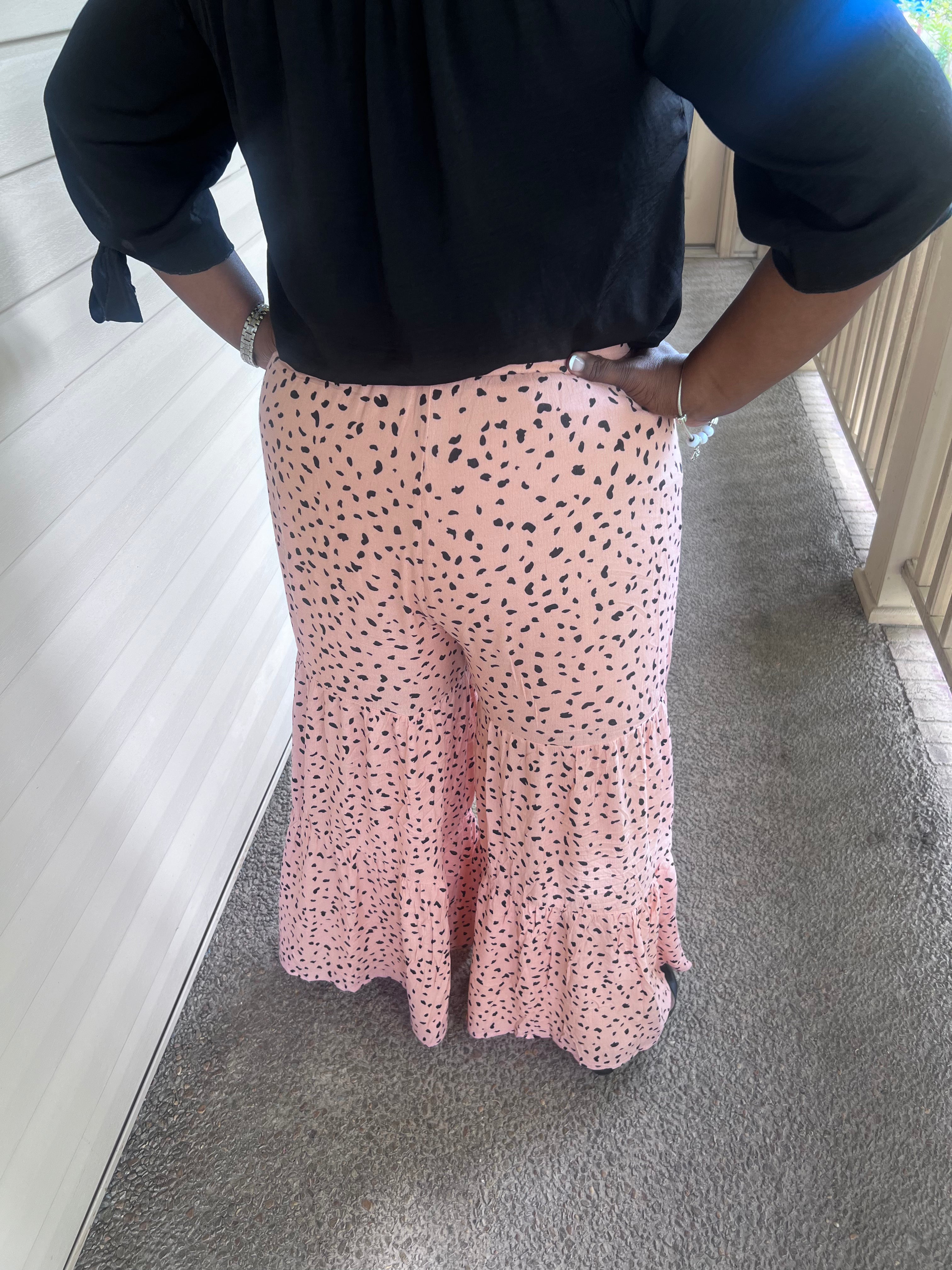 Coral Flowy Pants